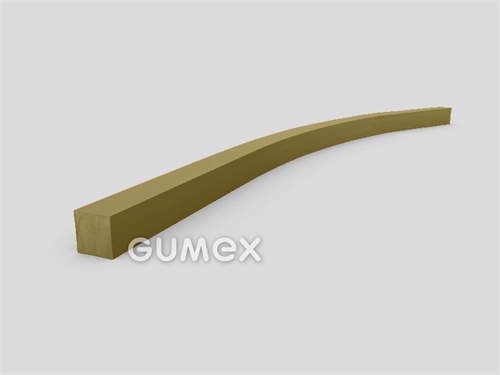 Quadratisches Silikonprofil, 12x12mm, 60°ShA, -60°C/+275°C, (kurzzeitig 300°C), beige, 